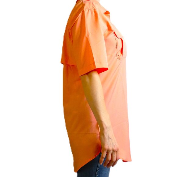 Ocean Coast Blouse Size S Coral Top Moisture Wicking UV Protection Fishing NWT - Picture 5 of 10